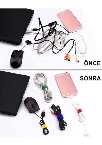 Cırt Kablo Düzenleyici 5 Metre Elektronik Alet Kablo Sabitleme Bandı Ev Ofis Aksesuar Yapı Market Ka indirimleri