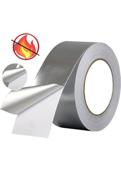 Aliminyum Yanmaz Soba Borusu Bandı 40 mm x 5 mt - Tamir Bandı Tamir Bandı