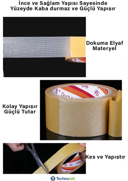 2 Adet 10 Metre Halı Kaydırmaz Bant Çift Taraflı Dokuma Teknoloji Süper Güçlü Çerçeve Taşıyıcı Bant indirimleri