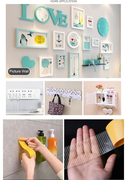 2 Adet 10 Metre Halı Kaydırmaz Bant Çift Taraflı Dokuma Teknoloji Süper Güçlü Çerçeve Taşıyıcı Bant