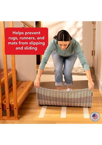 2 Adet 10 Metre Halı Kaydırmaz Bant Çift Taraflı Dokuma Teknoloji Süper Güçlü Çerçeve Taşıyıcı Bant