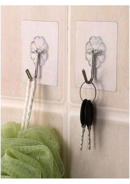 Askı Askılık 10 Adet Güçlü Şeffaf Duvar Askısı Askılığı Yapışkan Vantuz Kanca Mutfak Banyo Askısı Şe modelleri
