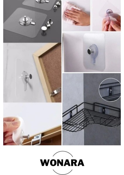 Dayanıklı Yapışkan Kanca Iz Bırakmaz Süper Güçlü Vantuzlu Askı Cam Fayans Seramik Mermer 5 Adet Beya fiyatları