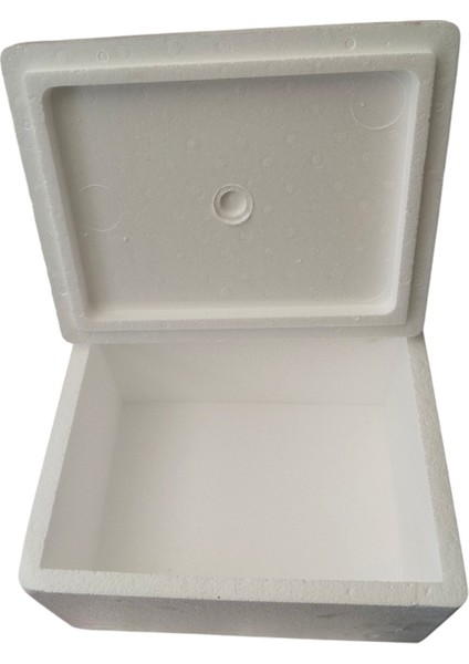Beyaz Strafor Köpük Kutu Taşıma Kutusu 2 kg Lık Köpük Kutusu 1 Adet Beyaz 8 x 30 Tekli Taşıma Kolisi