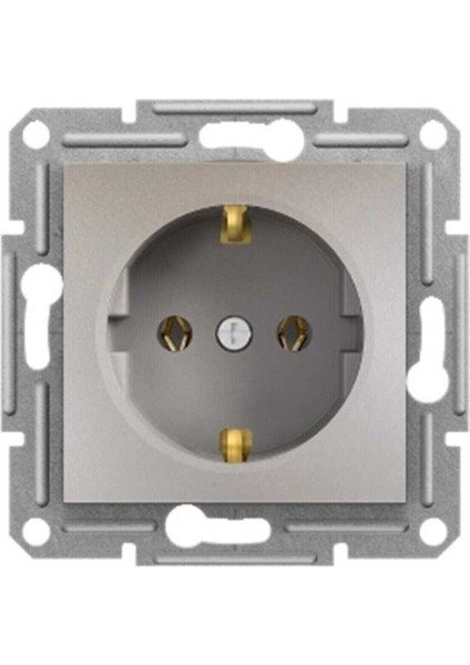 Asfora Plus Çocuk Korumalı Topraklı Priz, Çerçevesiz Bronz EPH2900269 Elektrik Prizi