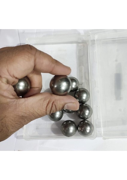 10 Adet 25MM Çelik Bilya - Çok Amaçlı Bilye - Tane Demir Misket Rulman Metal
