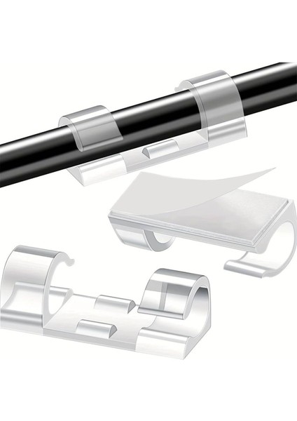 60 Adet Kablo Sabitleyici Düzenleyici Duvar Fayans Cam Kablo Tutucu Yapışkanlı Organizer Klipsler fiyatları