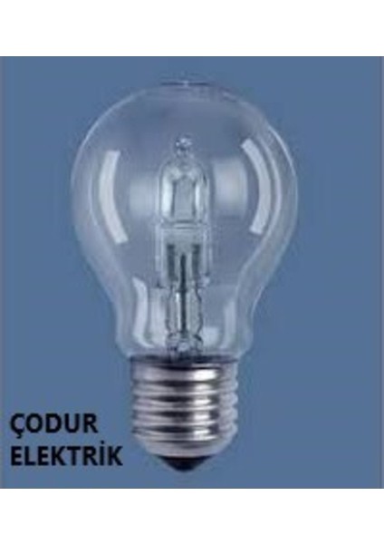 42WATT=60WATT Eşdeğer E27 Duylu Şeffaf Halogen Klasik Ampul Gün Işığı E27 Halogen Ampul 42 Watt Var fırsatları