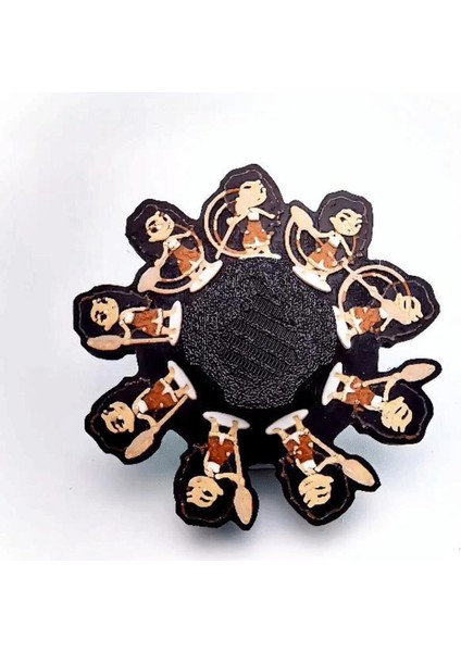 Moana Zoetrope Spinner (Açıklama Açıklama) (Özelleştirilebilir Tasarım)