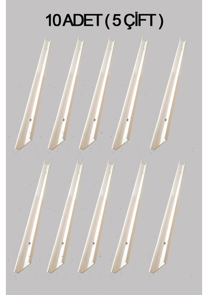 Montessori Oyuncak Dolabı Rayı 10 Adet Saklama Kutusu Rayı 28 cm Beyaz Çekmece Rayları Beyaz Tr