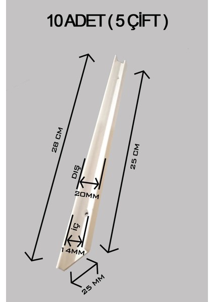 Montessori Oyuncak Dolabı Rayı 10 Adet Saklama Kutusu Rayı 28 cm Beyaz Çekmece Rayları Beyaz Tr fiyatları