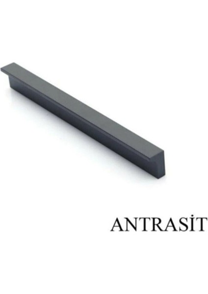 Str Lada Antrasit Gri 192 mm Dolap Mutfak Çekmece Vestiyer Kulp Mobilya Kulpları Beyaz Tr