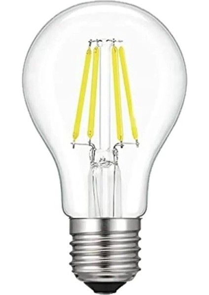 Beyaz A60 Ampül LED Ampul 6500K E27 ( Beyaz ) ( A60 ) Tekli Beyaz Işık E27 Rustik Ampul 0 - 250 Watt