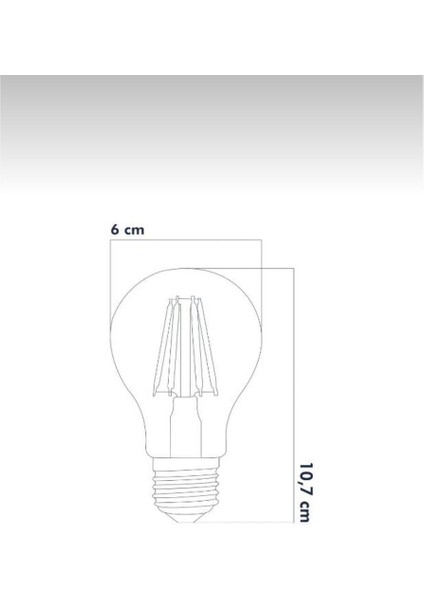 Beyaz A60 Ampül LED Ampul 6500K E27 ( Beyaz ) ( A60 ) Tekli Beyaz Işık E27 Rustik Ampul 0 - 250 Watt modelleri