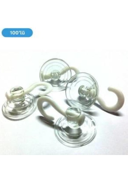 Vantuz Öpücük Vantuzlu Askı Öpücük Askı 100 Adet Cam Vantuzu Cap 3 cm Belirtilmemiş Beyaz fiyatları