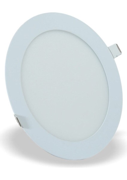 Sıva Altı Yuvarlak Panel 18W Beyaz LED Spot Yok Beyaz Işık LED 18 W