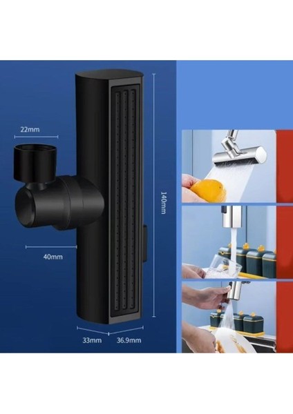 Sardıcı Universal Black Serisi Musluk Ucu Çok Fonksiyonlu Siyah Su Tasarrufu Şelale Tipi 2 Yıl Krom fiyatları