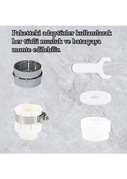 Sardıcı Universal Black Serisi Musluk Ucu Çok Fonksiyonlu Siyah Su Tasarrufu Şelale Tipi 2 Yıl Krom fırsatları