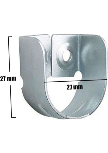 Askı Flanşı 2 Delikli Dolap Elbise Askı Aparatı (2 Adet) Gri modelleri