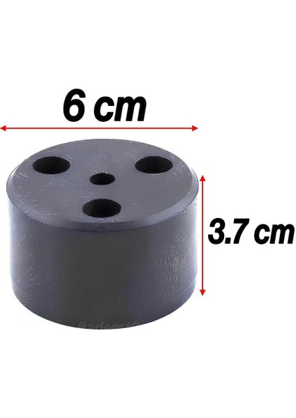 Mobilya Ayak Yükseltici Baza Ayağı Koltuk Kanepe Altı Puf Ayakları Yükseklik=3.7 cm Siyah 10 Adet Si fiyatları