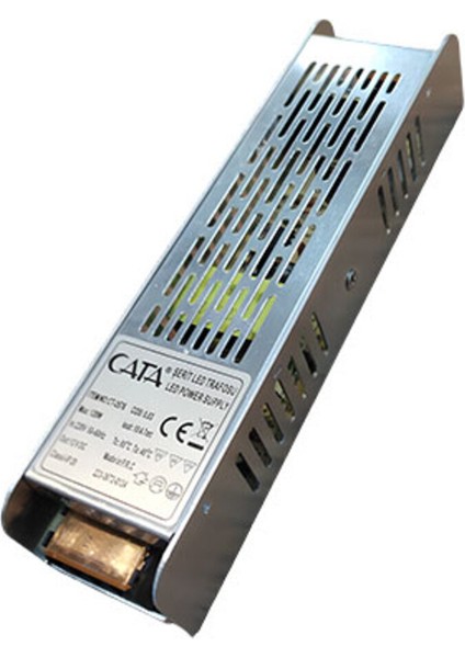 CT-2576 10 Amper Slim Şerit LED Trafosu 120W Sarı Işık Gu5.3 LED Ampul 120 Watt Var Tr
