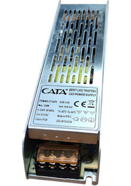 CT-2576 10 Amper Slim Şerit LED Trafosu 120W Sarı Işık Gu5.3 LED Ampul 120 Watt Var Tr fiyatları