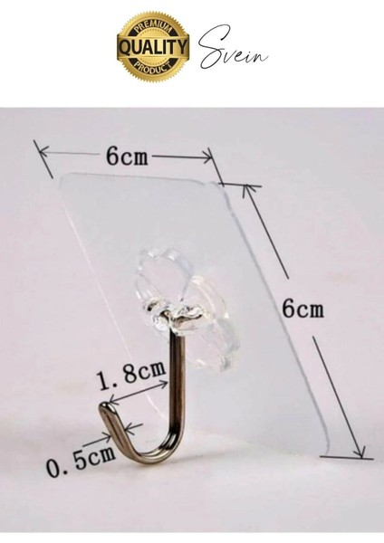 Özel Üretim 10 Adet Kendinden Yapışkanlı Askı Şeffaf Güçlü Anahtar Kapı Duvar Metal Kanca Çok Amaçlı fırsatları