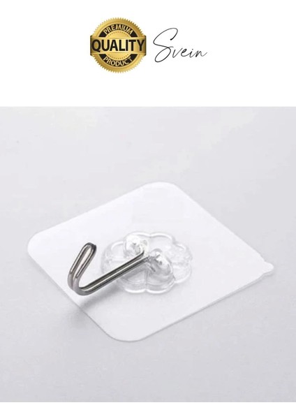 Özel Üretim 10 Adet Kendinden Yapışkanlı Askı Şeffaf Güçlü Anahtar Kapı Duvar Metal Kanca Çok Amaçlı