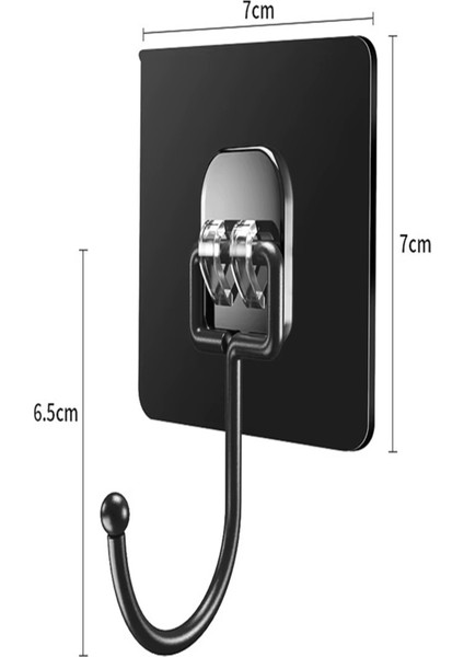 3'lü Set Kendinden Güçlü Yapışkanlı Mutfak Banyo Dolap Fayans Duvar Havlu Askısı Kanca Siyah Cn modelleri