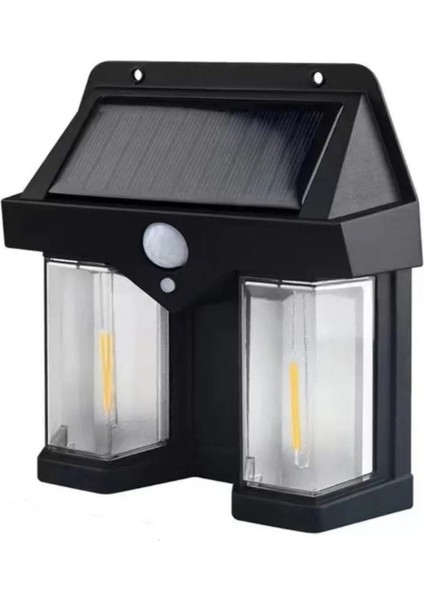 OR-228 Solar Güneş Enerjili LED Bağ Bahçe Aydınlatması Hareket Sensörlü Su Geçirmez Duvar Lambası A+