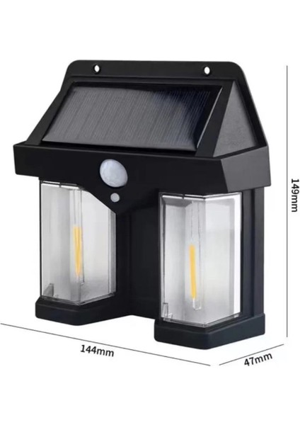 OR-228 Solar Güneş Enerjili LED Bağ Bahçe Aydınlatması Hareket Sensörlü Su Geçirmez Duvar Lambası A+ fiyatları