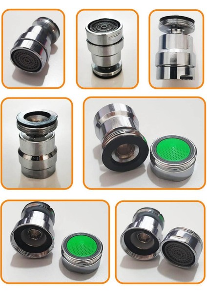 Filtreli Musluk Ucu 360 Oynar Başlıklı Su Tasarruflu Dış Dişli Perlatör 2 Yıl Krom fiyatları