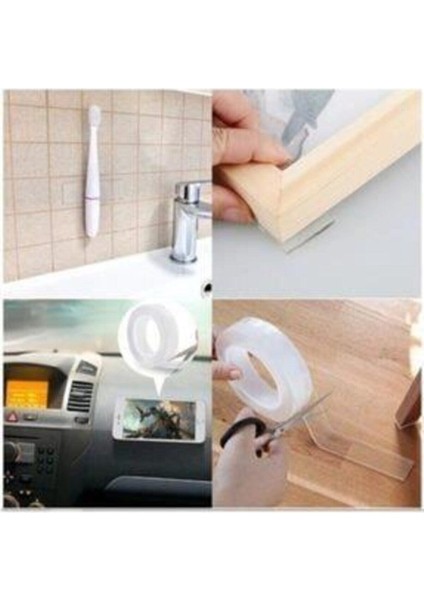 5 Metre Çift Taraflı Nano Süper Güçlü Bant Teknolojili Extragüçlü Duvar Çerçeve Taşıyıcı fırsatları