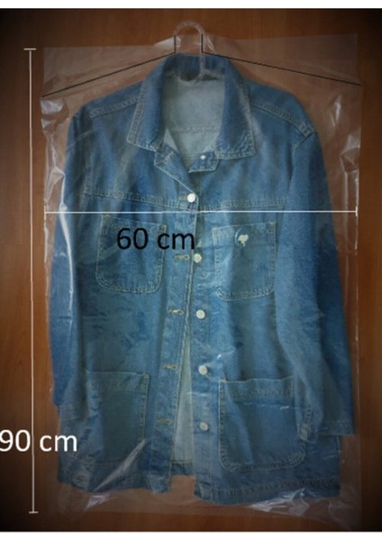 Elbise Poşeti - 60 x 90 cm Koruyucu Naylon Torba 50 Adet 60 x 90 Tr fiyatları