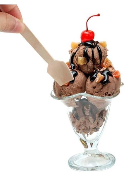 Ekolojik Kare Tahta Dondurma Kaşık 9,5 cm - 100 Adet 1.5 x 5 fiyatları