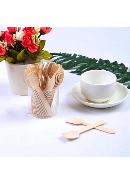 Ekolojik Kare Tahta Dondurma Kaşık 9,5 cm - 100 Adet 1.5 x 5 modelleri