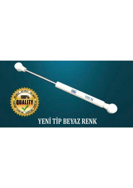 Dolap Gazlı Kapak Makas Piston 100N Yeni Tip Beyaz - Mobilya Makasları - Tek Ebat Mobilya Makasları modelleri