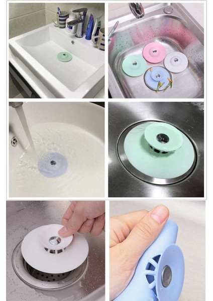 2 Adet 2 Kademeli Dokunmatik Lavabo Tıkacı Silikon Lavabo Gider Tıpası Gider Tıkacı fırsatları