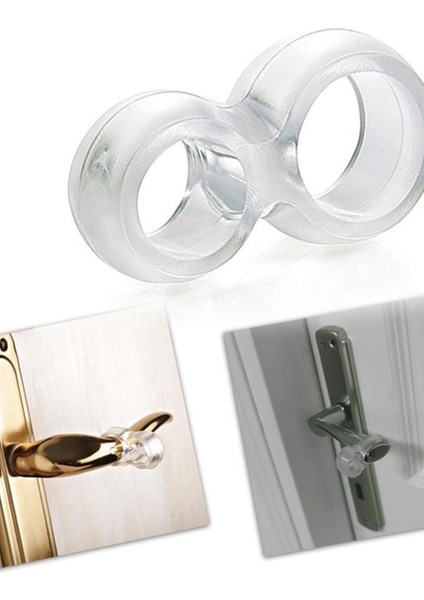 Plastik 8 Li Kapı Kolu Pencere Stoperi, Kapı Arkası Duvar Koruyucu Tampon, Silikon Durdurucu Plastik fiyatları