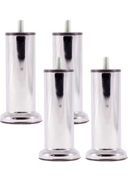 15 cm Baza Ayağı Koltuk Ayağı Kanepe Ayağı Civatalı 3/8" (Kalın Diş) (4 Adet) Çok Renkli 4'lü Baza A