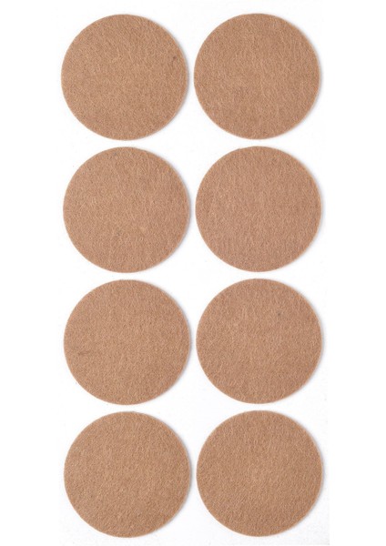 8 Adet Yapışkanlı Sandalye, Masa, Koltuk Altı Parke Koruma Keçesi, Yuvarlak, 5,5 cm Keçeler Çok Renk