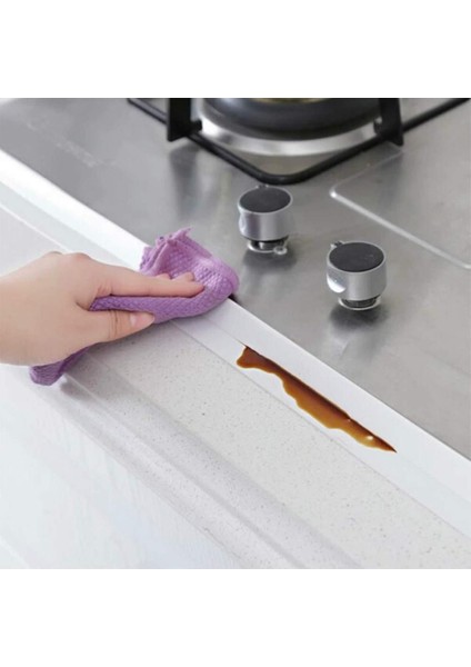 Banyo Duvar Köşe Sızdırmazlık Bandı Lavabo Kenar Küfe Dayanıklı Su Geçirmez Kendinden Yapışkanlı Tam fırsatları