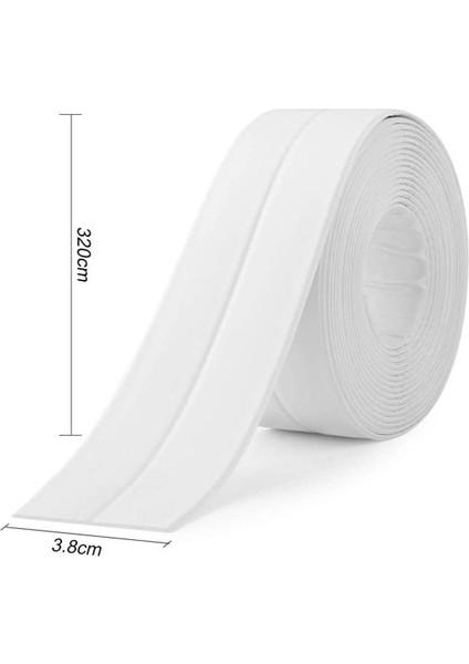 Banyo Duvar Köşe Sızdırmazlık Bandı Lavabo Kenar Küfe Dayanıklı Su Geçirmez Kendinden Yapışkanlı Tam