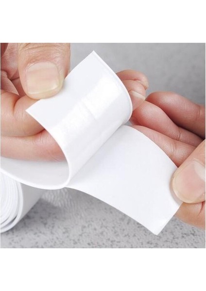 3,2 Metre 38 mm Su Sızdırmaz Bant Nem Küf Önleyici Lavabo Evye Küvet Kenar Bandı Tamir Bandı Beyaz T indirimleri