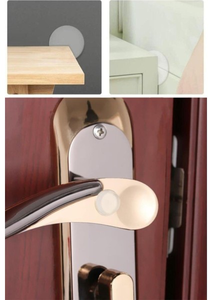 15 Adet 22 mm Şeffaf Silikon Bazlı Ses Stoperi Duvar Yüzeyi Dolap Kapı Tampon Koruyucu Hızlı Yapıştı