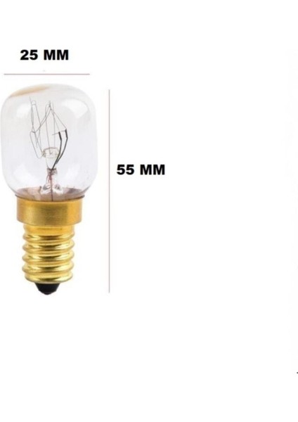 25 W E14 Duy Fırın Ampul 3 Adet Sarı Işık E14 Halogen Ampul 15 Watt Var modelleri