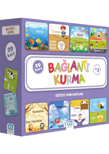 Bağlantı Kurma Eğitici Oyun Kartları