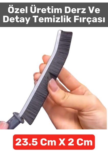 Yüksek Kaliteli Derz Ince Ergonomik Mutfak Banyo Lavabo Otomobil Detaylı Temizlik Fırçası 3 Adet