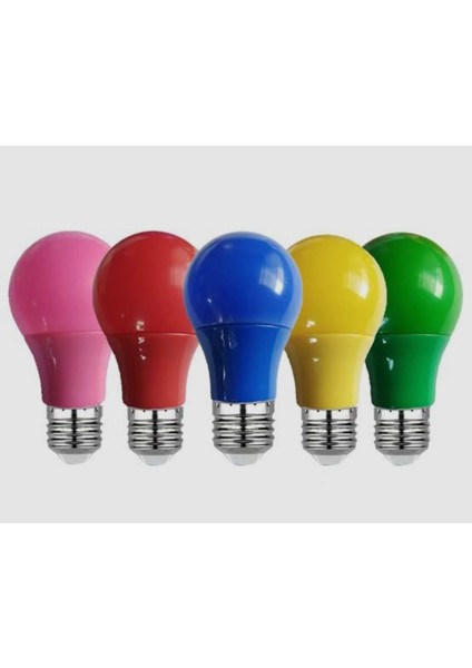 10W E27 Duylu Kırmızı Renk A60 E Enerji Tüketimi LED Ampul Ebat 113X60MM Tekli Beyaz Işık E27 LED Am fiyatları