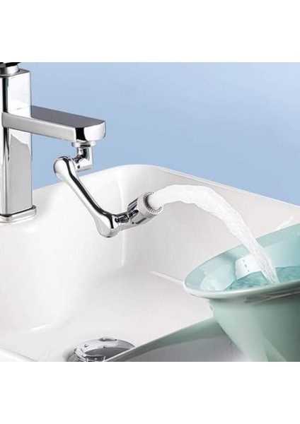 1080 Derece Dönebilen Robotik Kol Musluk Başlığı, Musluk Uzatma Aparatı Ucu 2 Yıl Renkli fırsatları